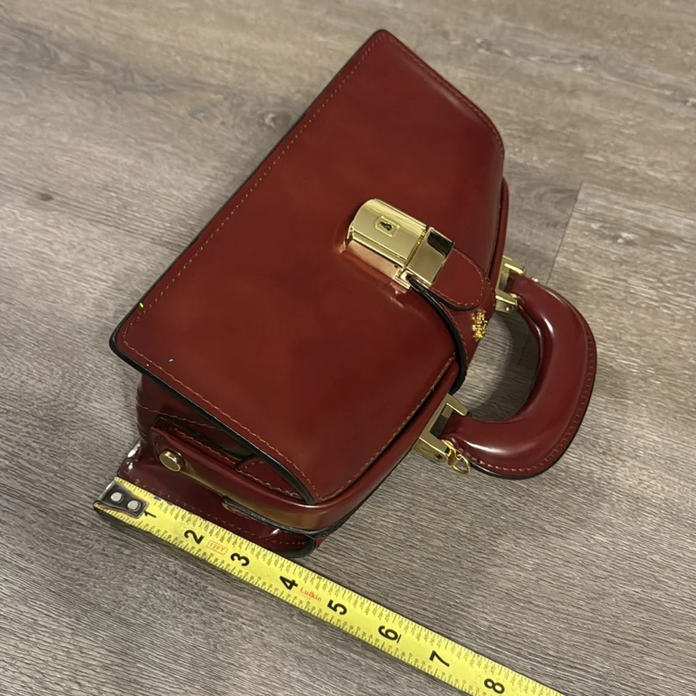 Pratesi Pelletterie Lady Brunelleschi Leather Handbag Shoulder Bag - Picture 7 of 12